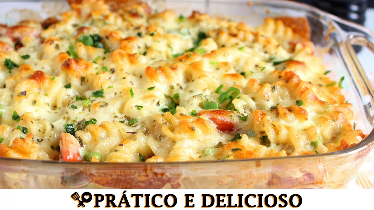 MACARRÃO DE TRAVESSA COM REQUEIJÃO - RECEITAS QUE AMO