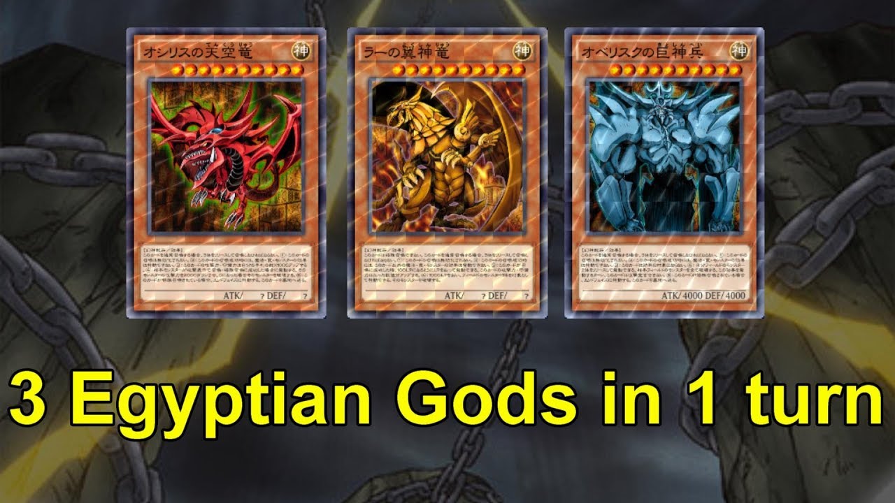 [Yu-Gi-Oh! Duel Links] Summon the 3 Egyptian Gods in 1 turn