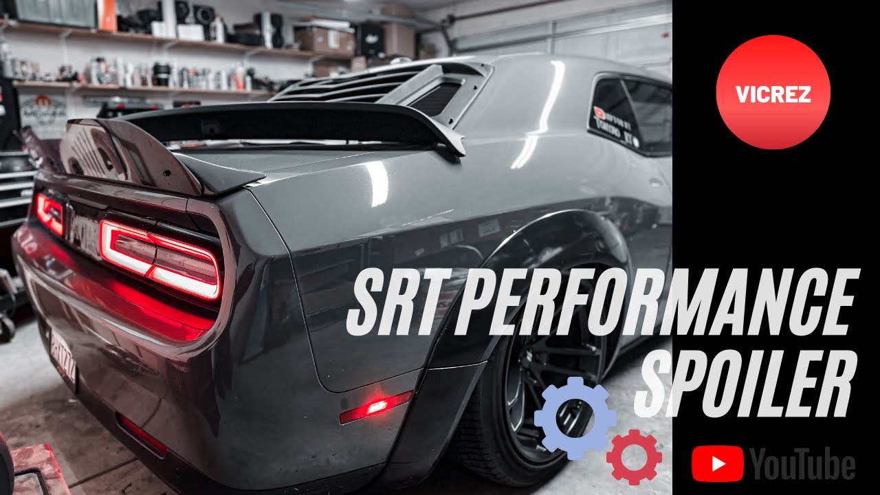 Vicrez Srt Performance Spoiler  [How to Install] with camera hole