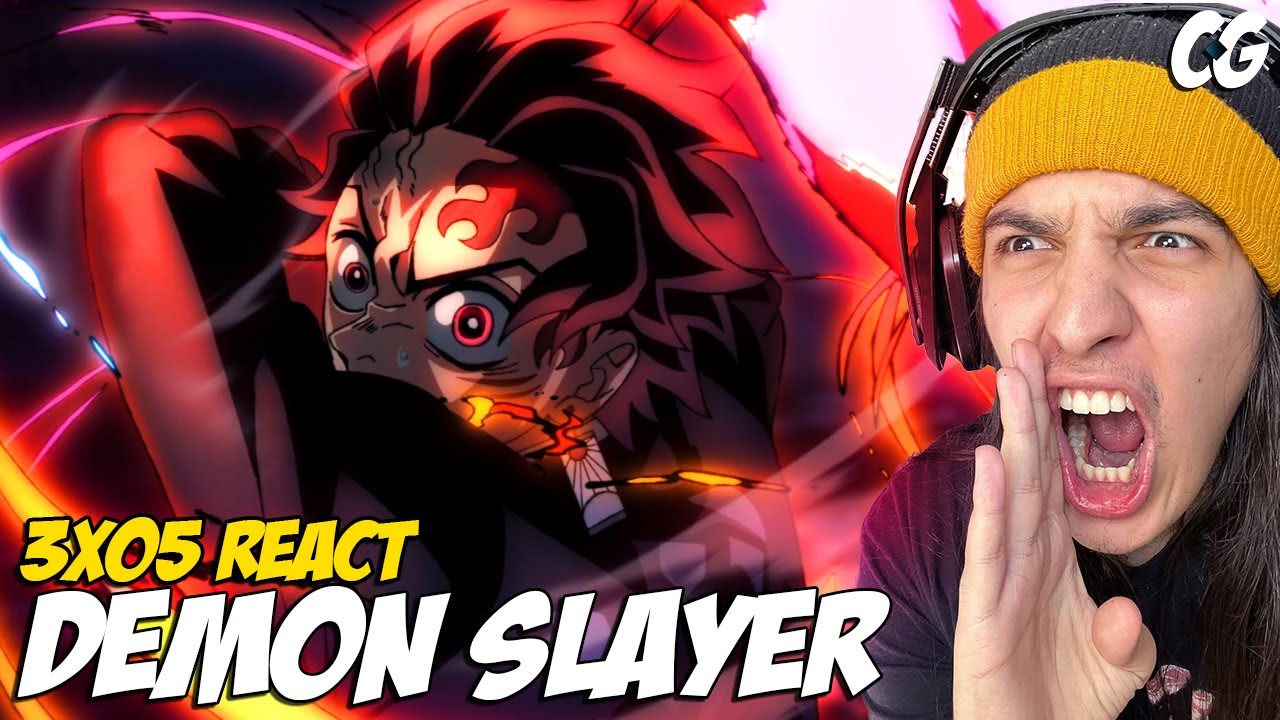 🔥 TANJIRO SOLOU O LUA SUPERIOR 4! - React Demon Slayer EP 5 temporada 3 | Kimetsu No Yaiba
