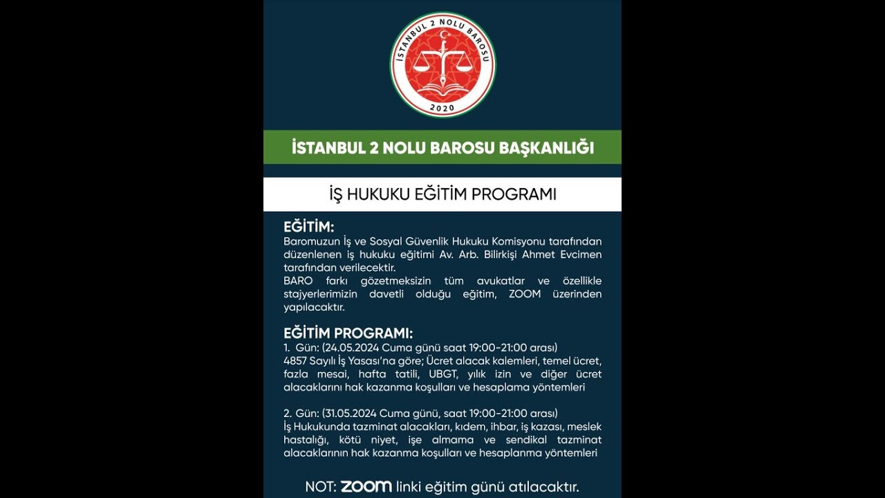 İŞ HUKUKU EĞİTİMİ