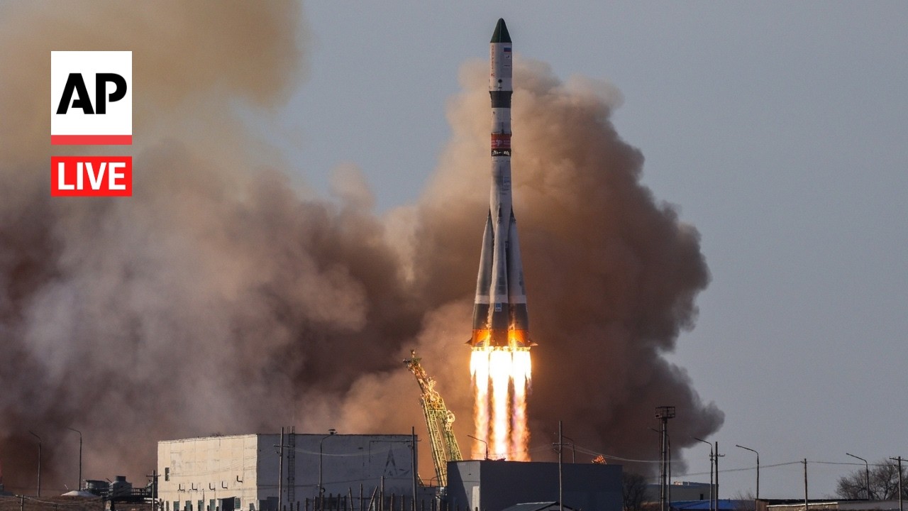 LIVE: Russia&rsquo;s Soyuz rocket launches NASA astronaut and 2 cosmonauts to space station