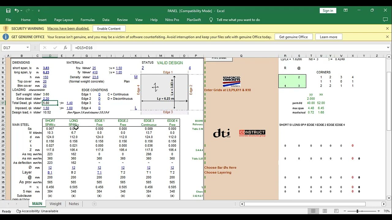 Efficient and accurate Slab Design made easy with RCC Spreadsheet civil engineering