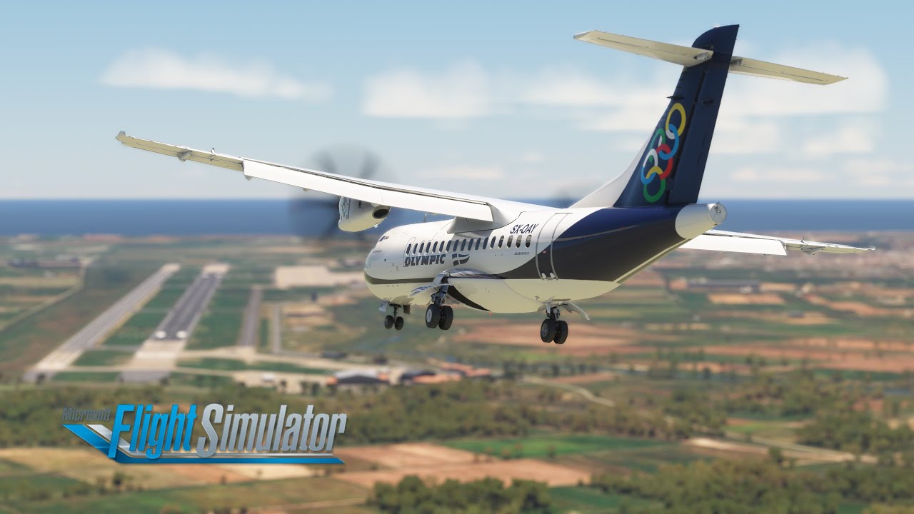 Visual approach into Kalamata | Olympic Air | ATR 42-600 | MSFS 2020