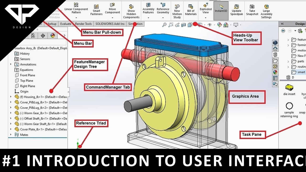 Изучение Solidworks #1: Введение в пользовательский интерфейс Solidworks | САПР | Проектирование ...