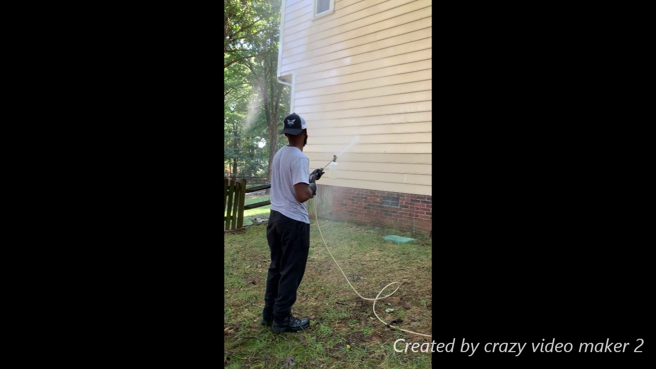 How To Pressure Wash a home without Ladder and minimum equipment And Mold Armour Review