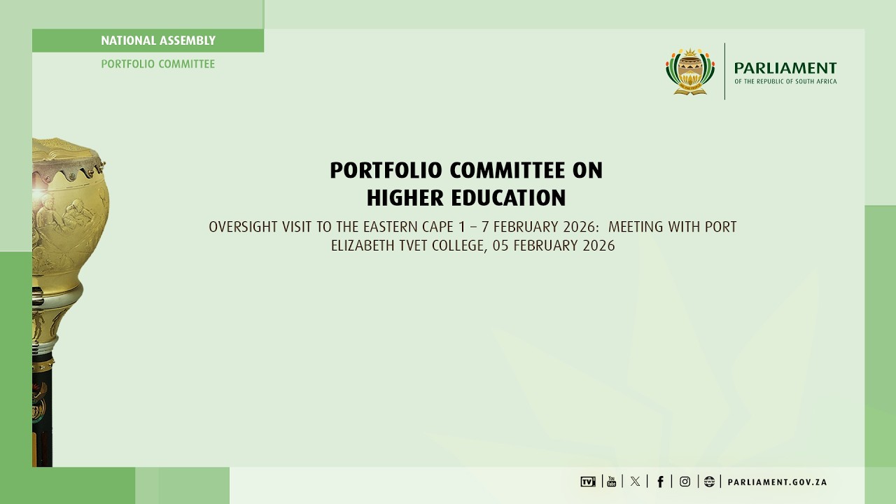 Portfolio Committee on Higher Education Oversight Visit To The Eastern Cape, 5 February 2026