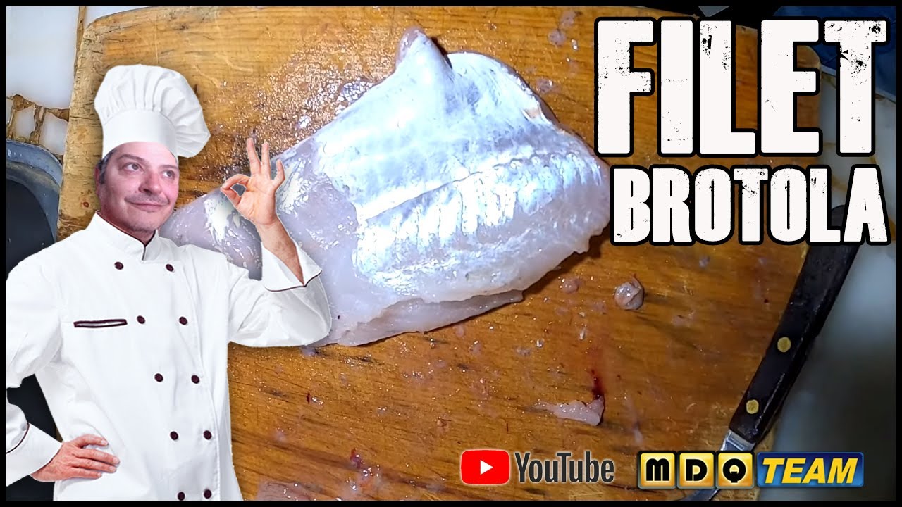 Fileteado de brotola - mira lo que tenia en la panza