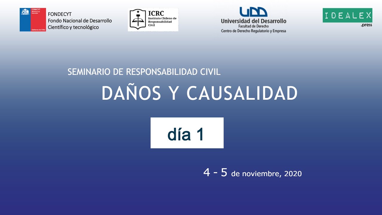 Título: Seminario de Responsabilidad Civil: "Daños y Causalidad. Perspectivas actuales” - día 1