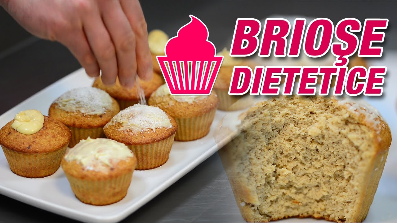 Brioșe Dietetice fără Făină, fără Zahăr, fără Margarină | The Fit Baking Series 004