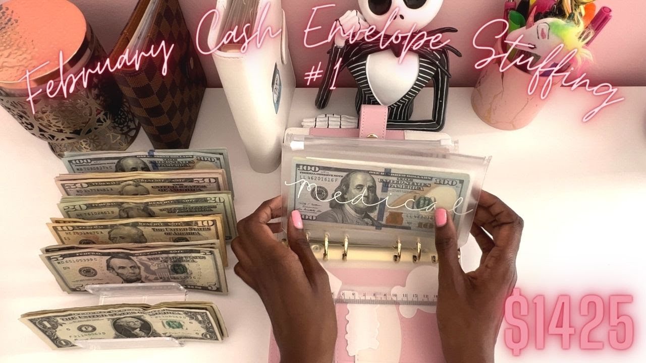 Cash Envelope Stuffing | February #1 $1425