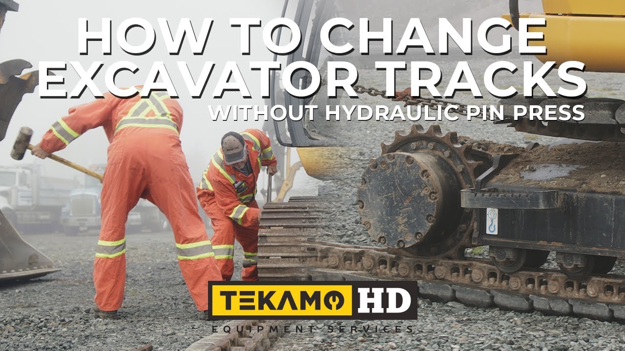 DIY Track Changing For Your Excavator - NO Hydraulic Pin Press NEEDED!