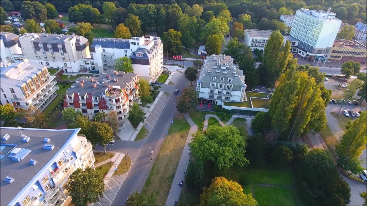 DJI Phantom 4 Świnoujście 4K Promenada z Lotu Ptaka
