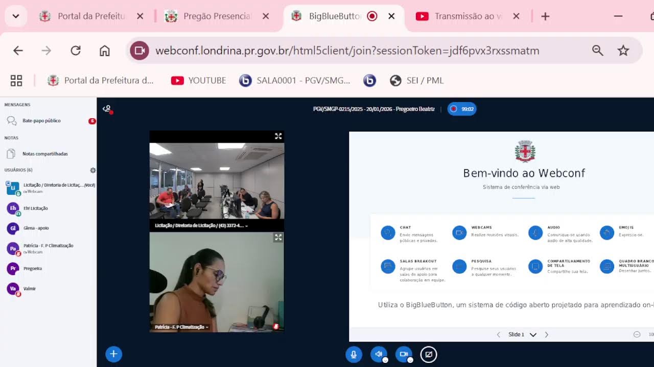PREGÃO PRESENCIAL COM USO DE VIDEOCONFERÊNCIA Nº PGV/SMGP-0215/2025