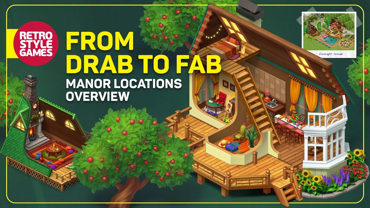 Impressive Isometric Game Design: Manor Locations Showcase