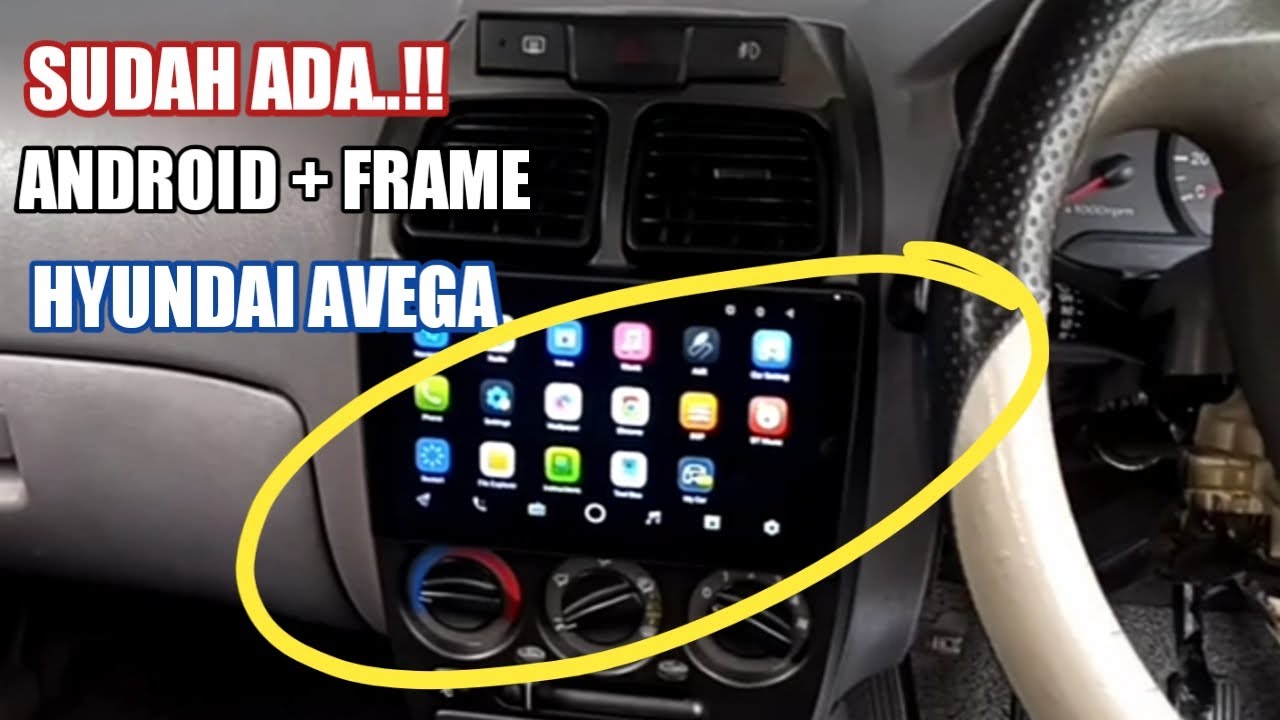 Cara lepas frame headunit mobil hyundai avega