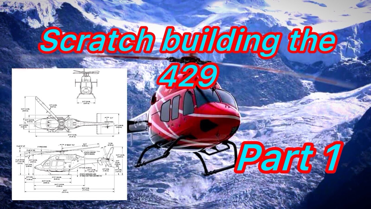 RC Scale Helicopter/ Scratch Building a Bell 429/ 600 Size