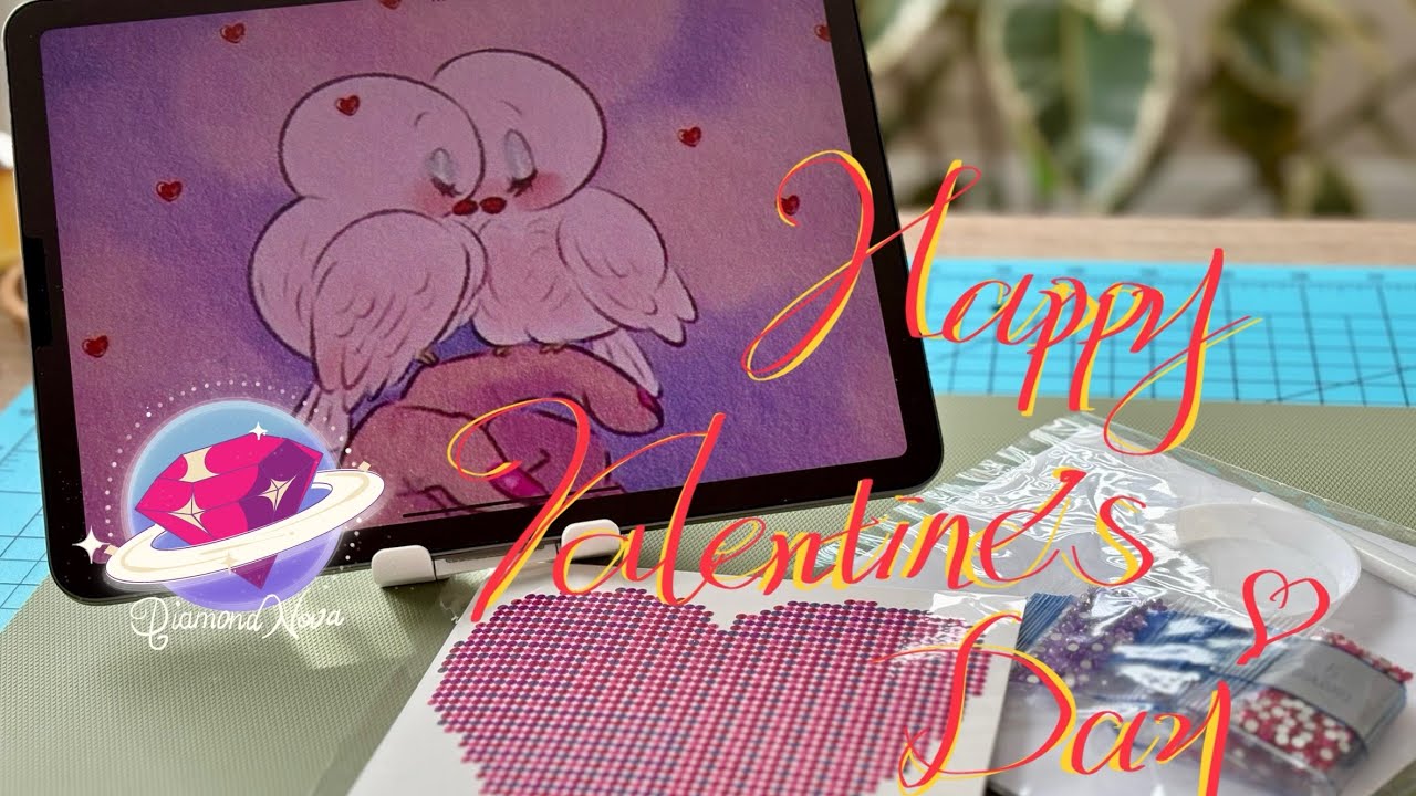 💜ASMR 💜Diamond Painting: Valentine's Day Special!