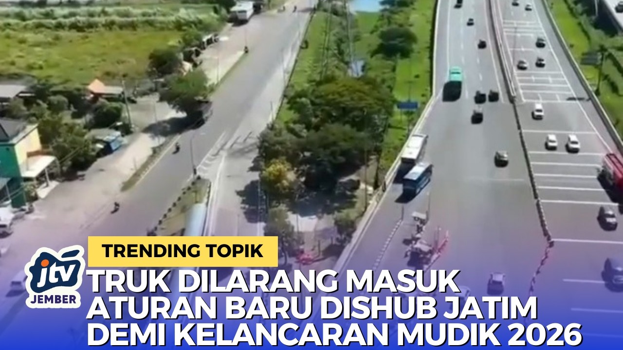 RESMI! Dishub Jatim Batasi Truk Barang Selama Mudik Lebaran 2026