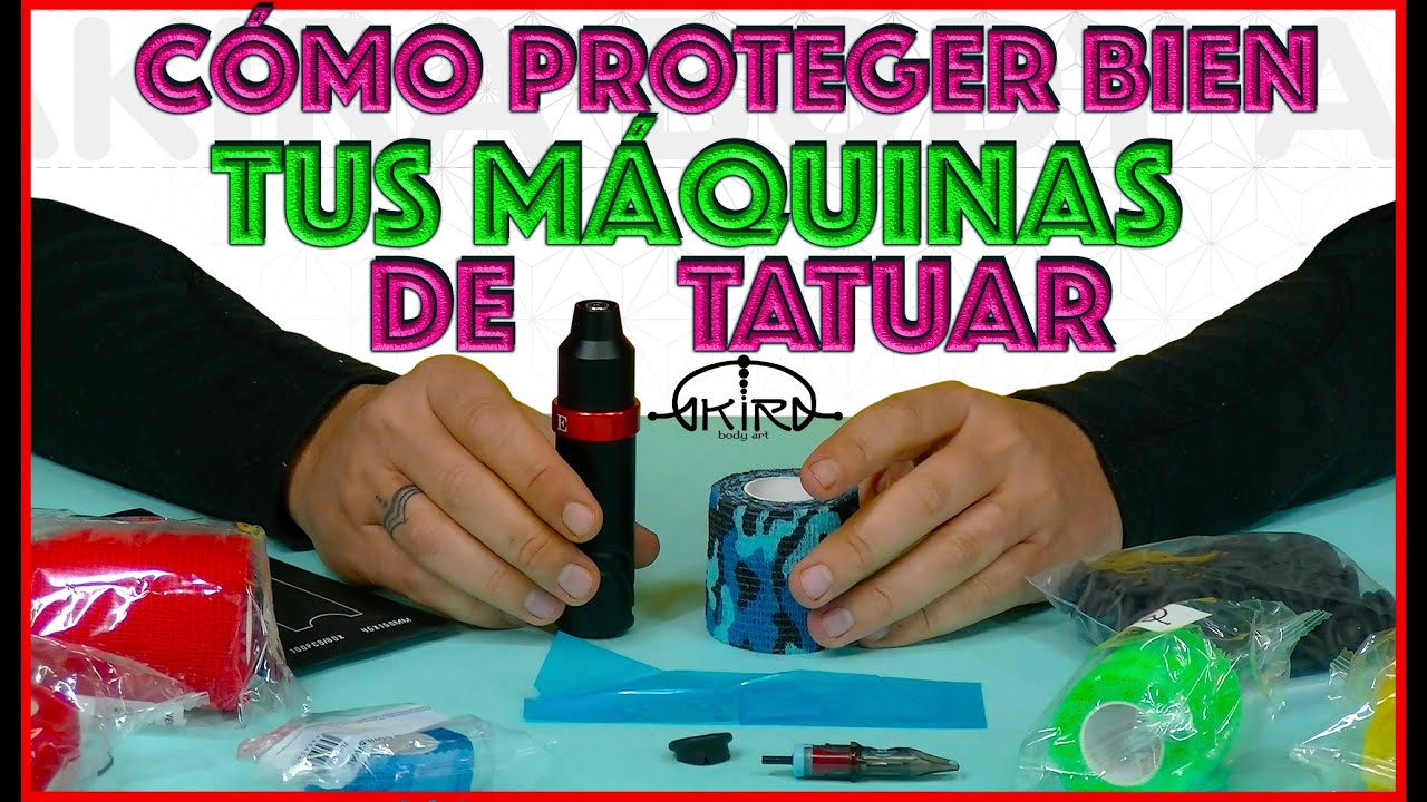 Cómo PROTEGER BIEN tu MÁQUINA DE TATUAR | Tattoo Video Tutorial | Akira Body Art