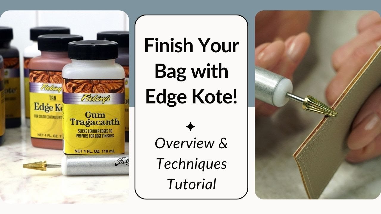 Завершите работу над сумкой с помощью Edge Kote! Обзор и мастер-класс по технике