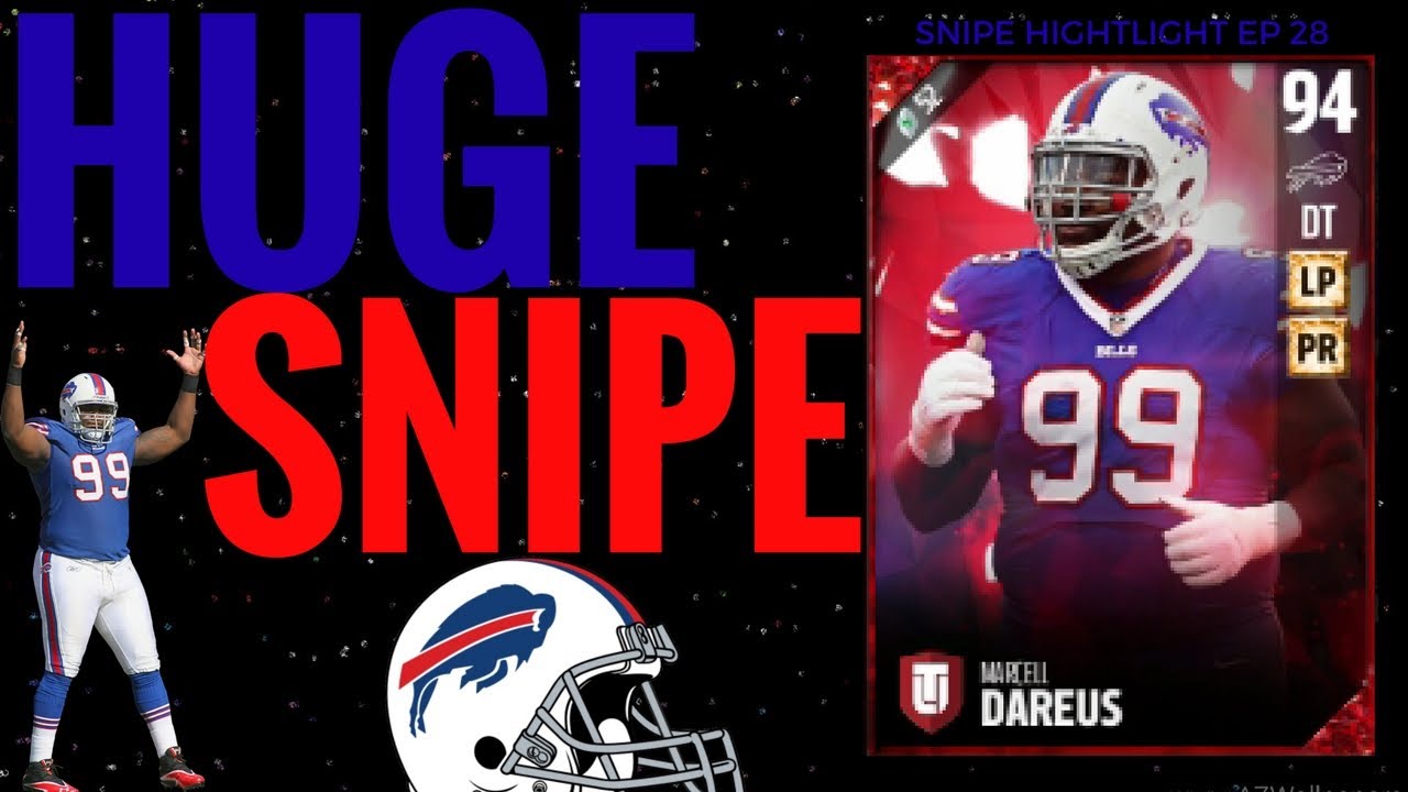 HUGE Marcell Dareus SNIPE! Snipe Highlights Ep 28!MUT 17