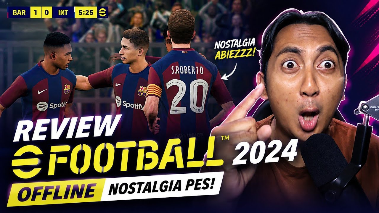 NOSTALGIA ABIEZZZ! 😍 EFOOTB4LL 2024 OFFLIN3 | Review, Gameplay & Grafik