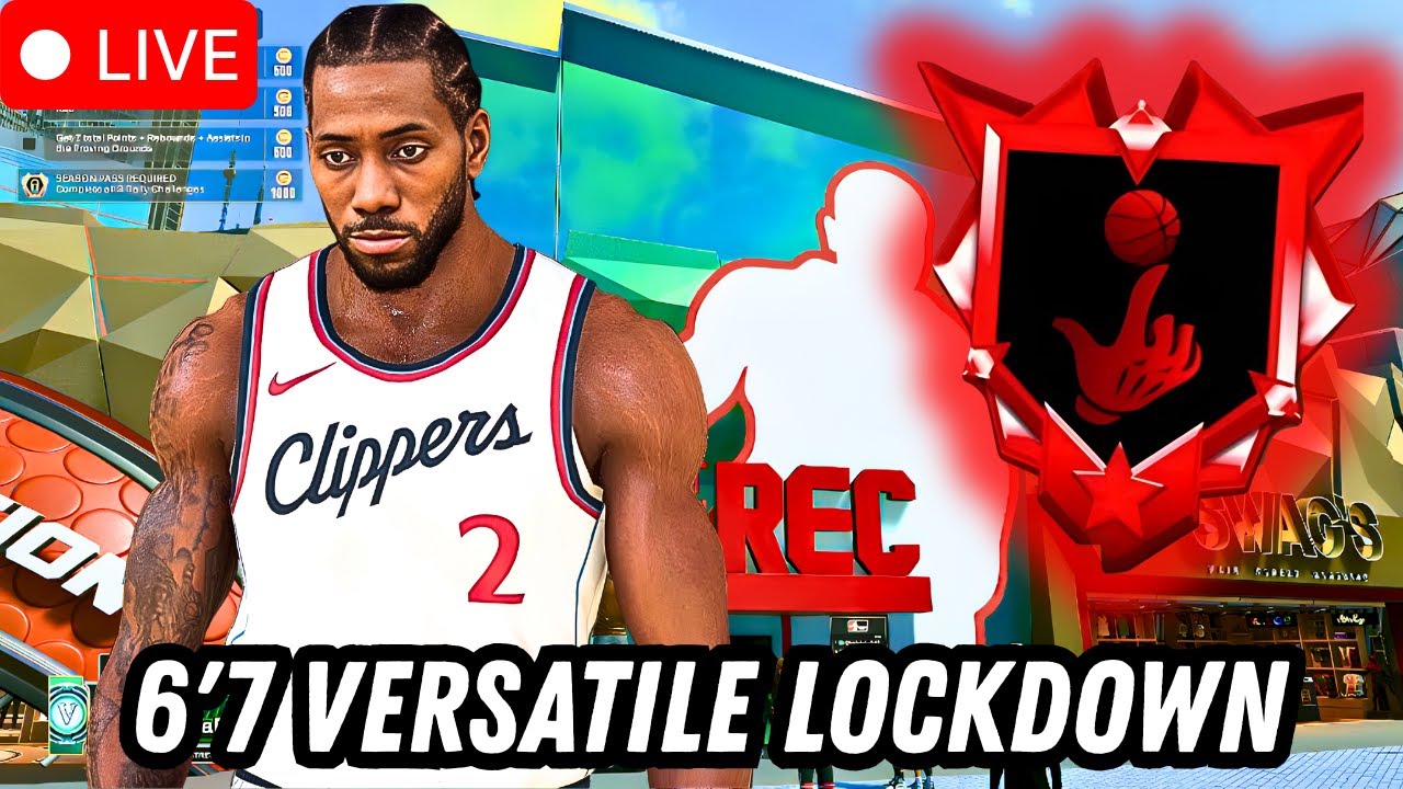 🔴📣PLAYING REC WITH MY NEW KAWHI LEONARD LOCKDOWN BUILD ON NBA 2K26 !! 🔴📣
