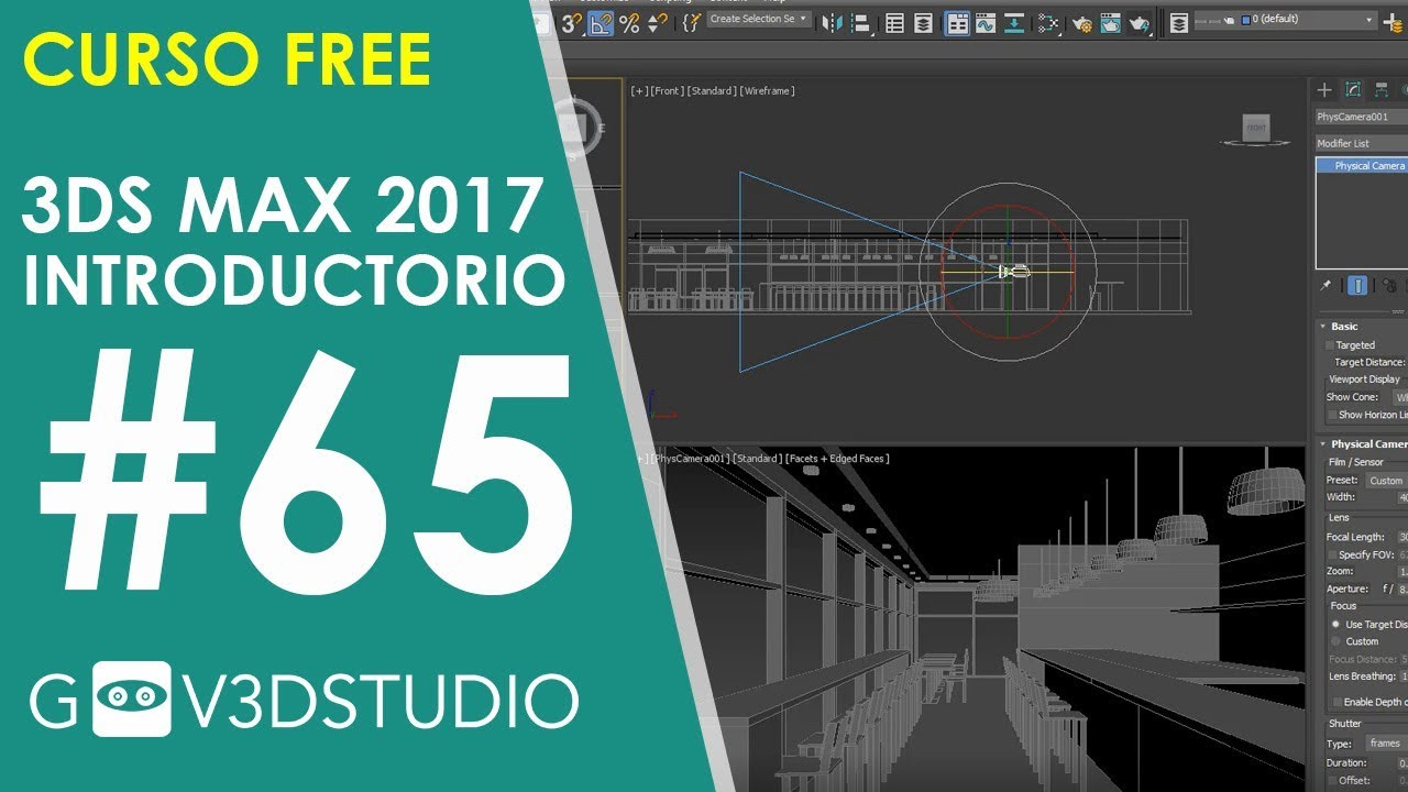 Aprende 3ds Max 2017 desde Cero 65 Animación manual de una cámara y filtros para keyframes manuales