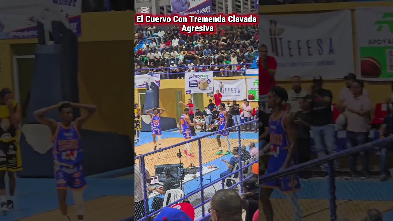 🦅EL CUERVO CON TREMENDA CLAVADA AGRESIVA🏀TBS BARAHONA 2025 