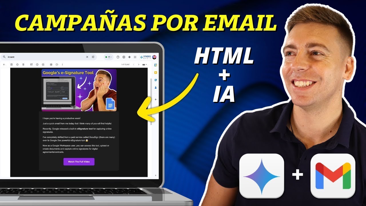 Crear Campañas de Email en HTML con IA (Enviar en Gmail) Actualizado para 2025