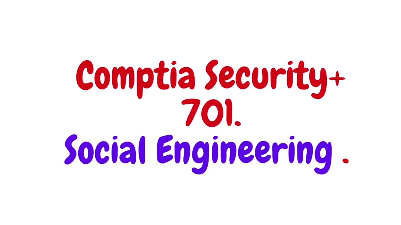 Social Engineering  Exam Question SYO 701+ 2025