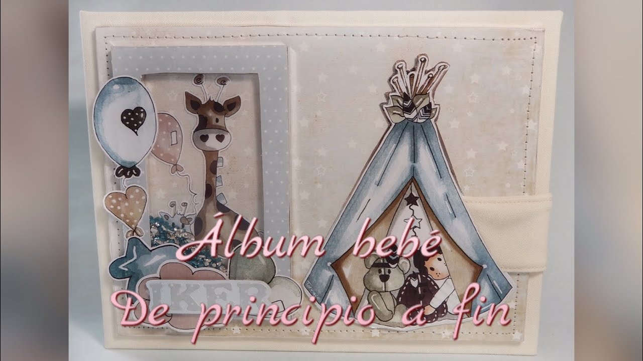 Album de bebé - tutorial (usando die cut de Nuria Scrap and tips)