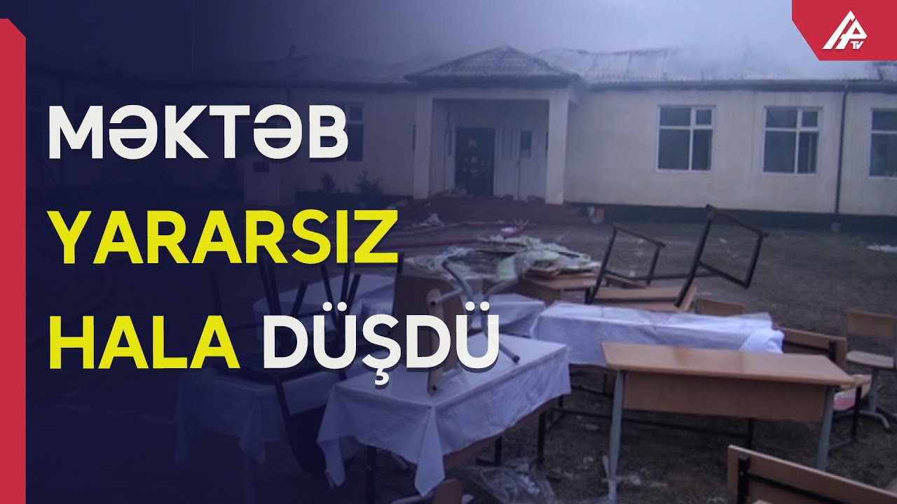 İmişlidə orta məktəbdə yanğın baş verib - APA TV