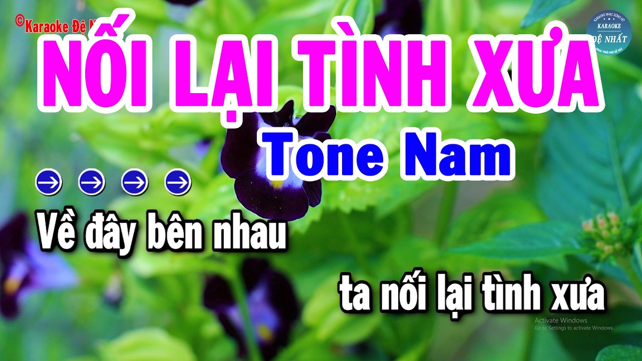 Karaoke Nối Lại Tình Xưa Tone Nam Nhạc Sống Cha Cha Hay Nhất | Karaoke Đệ Nhất