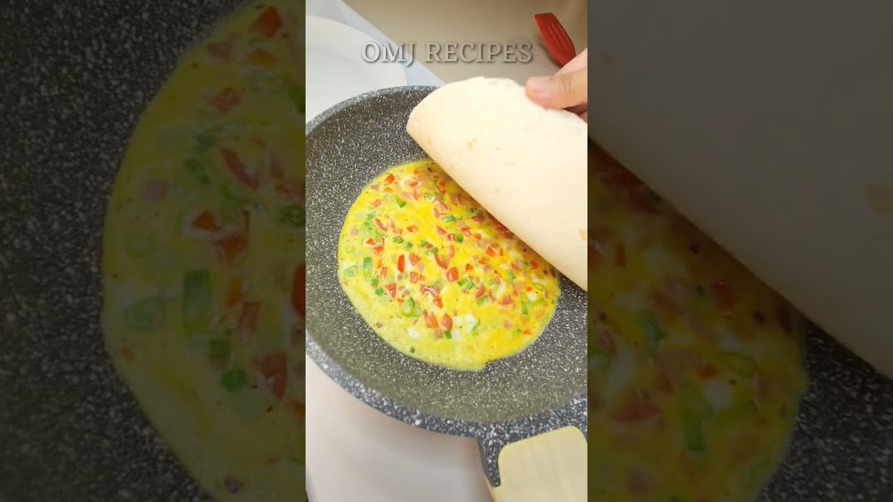 BREAKFAST OMELET TORTILLA  | TORTILLA WRAP #breakfast #breakfastideas #short
