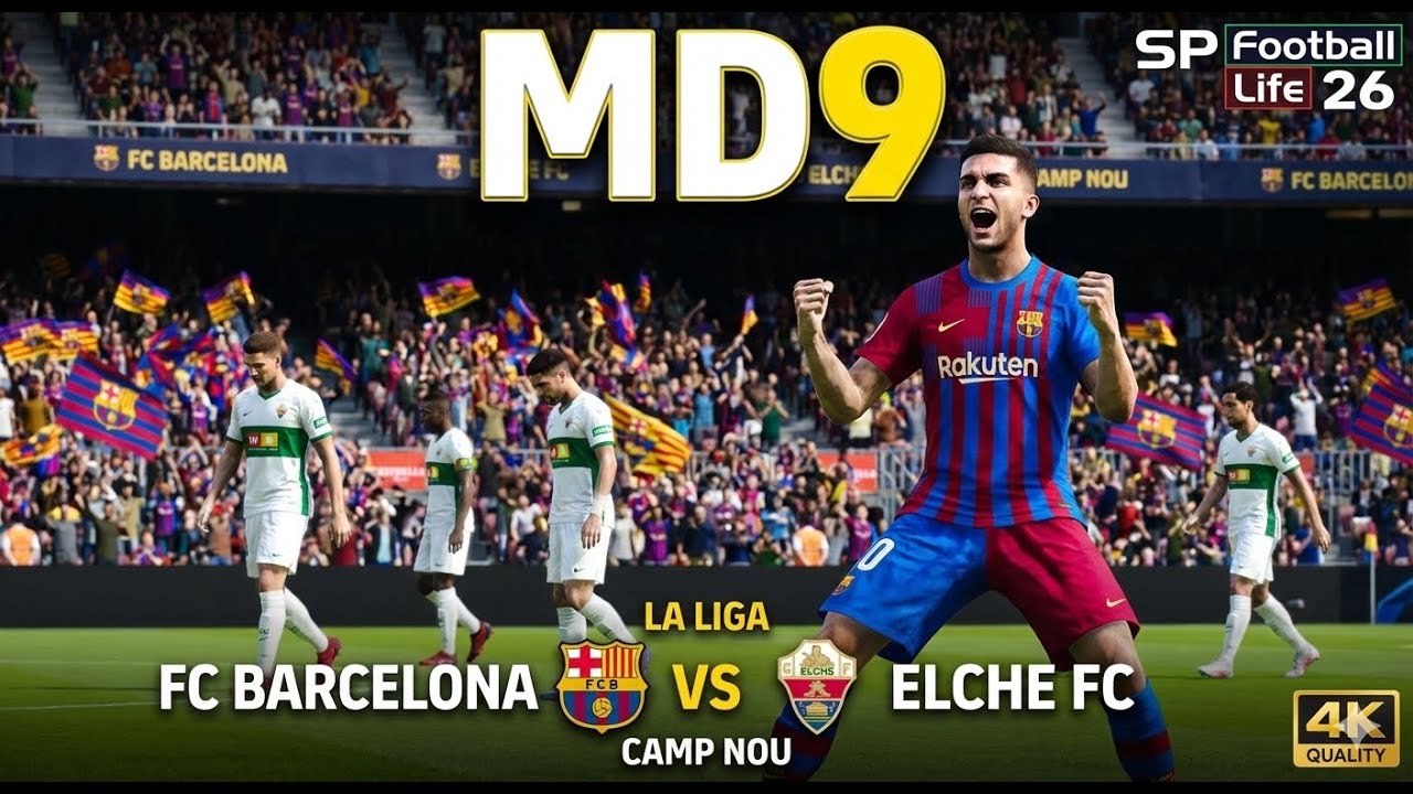 La Liga Matchday 9 FC Barcelona vs Elche FC