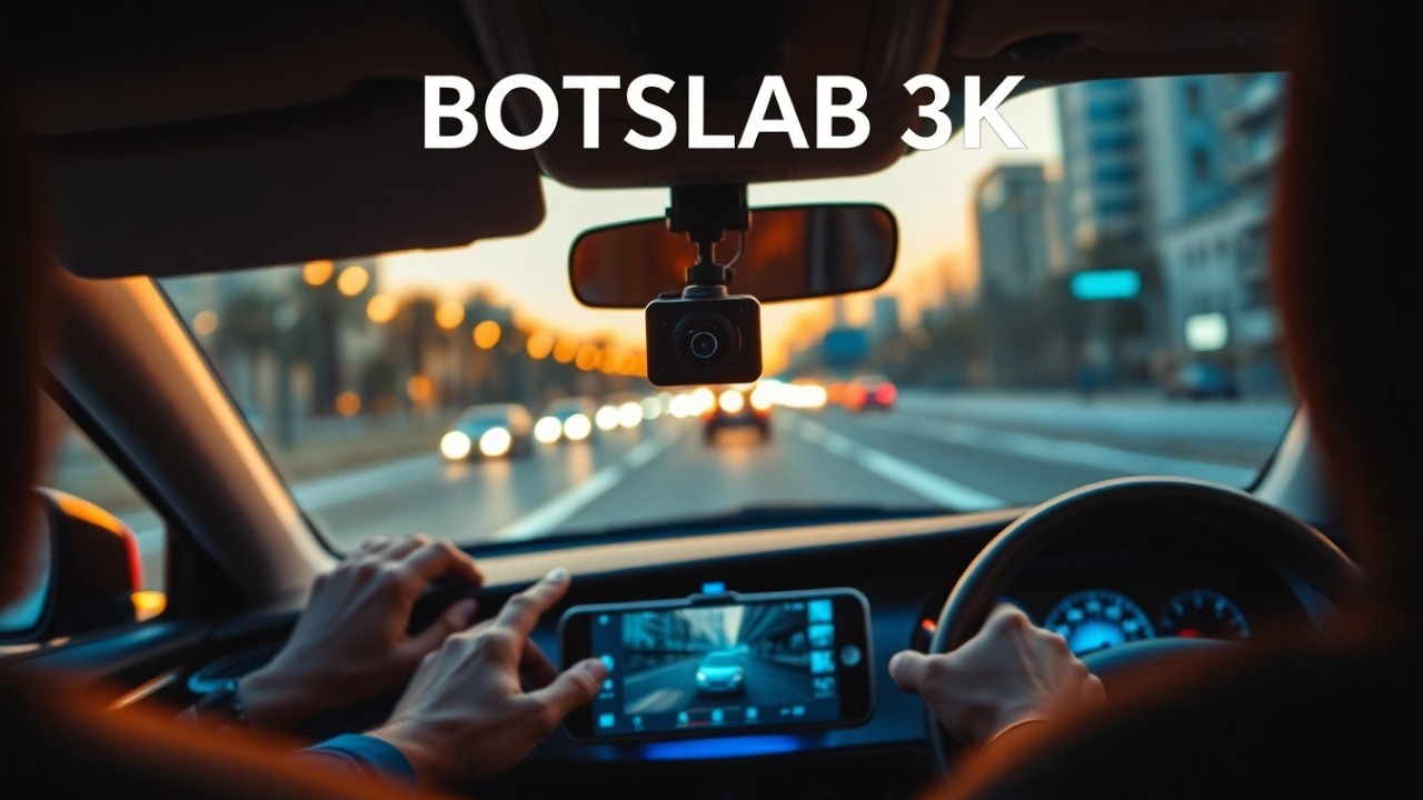 🚗 Dashcam 3K 560° BOTSLAB G980H : Protection Totale 4 Caméras + Vision Nocturne !