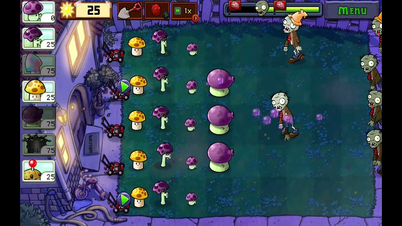 Pvz all 50 levels | day 7 NIGHT