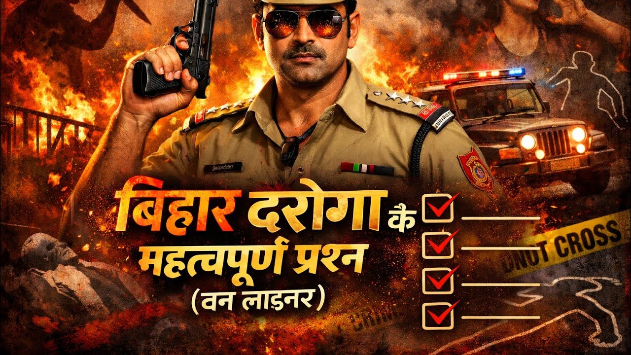बिहार दरोगा के महत्वपूर्ण प्रश्न (वन लाइनर)