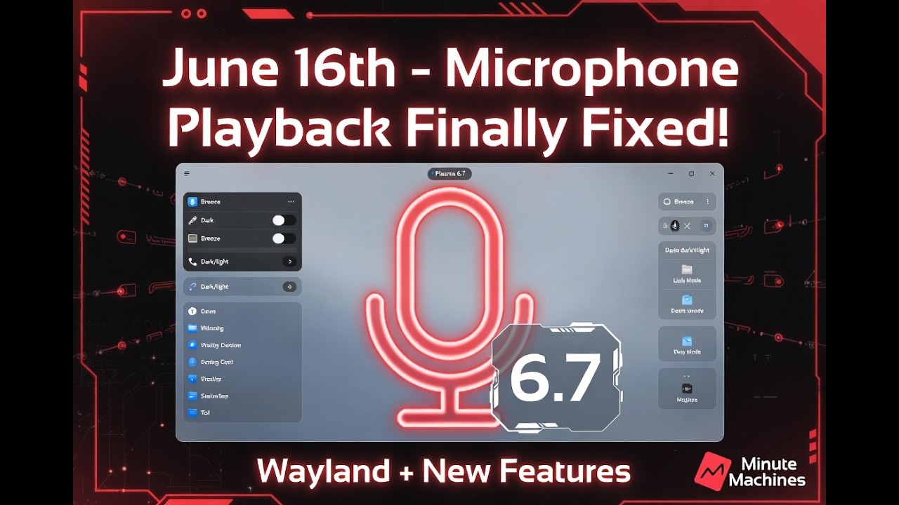 KDE Plasma 6.7 is Coming June 16th &ndash; Finally Fixes the Most Annoying Mic Problem!