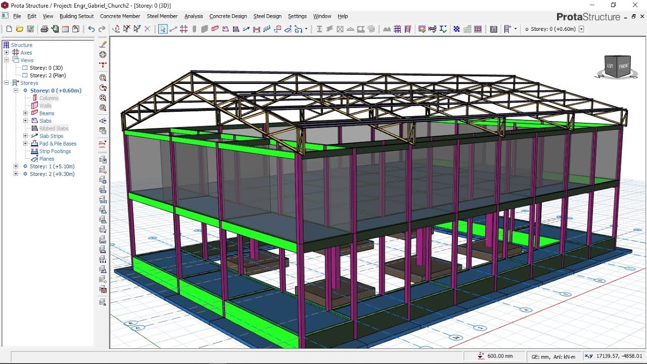 STEEL ROOF DESIGN FOR CHURCH BUILDING - Part 1 in Protastructure