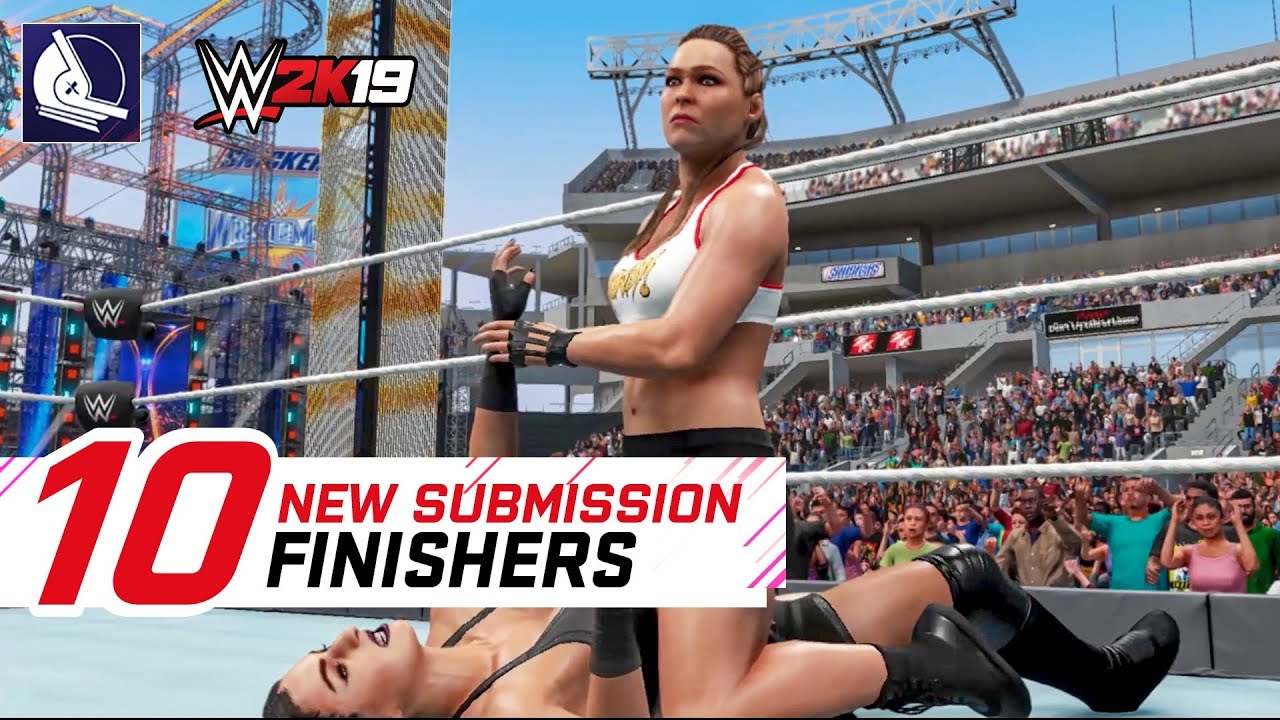 WWE 2K19 Top 10 New Submission Moves (Animations)