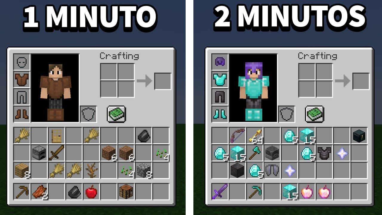 Minecraft: O MEU INVENTÁRIO FICA COM ITENS ALEATÓRIOS A CADA MINUTO!