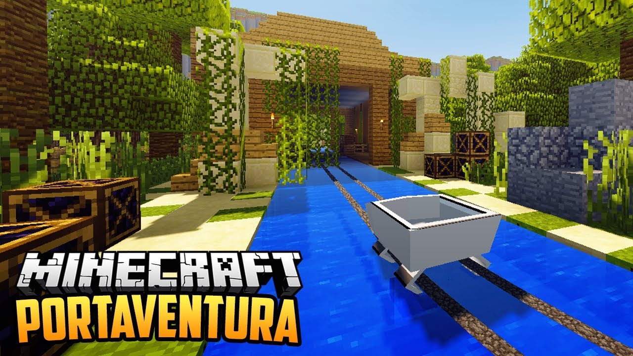 PORT AVENTURA met ACHTBAAN MOD - Minecraft Pretpark Deel 3
