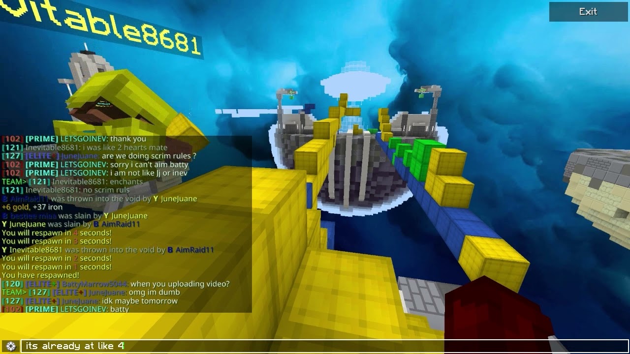 Hyperlands Bedwars private games (2v2s and free for alls)