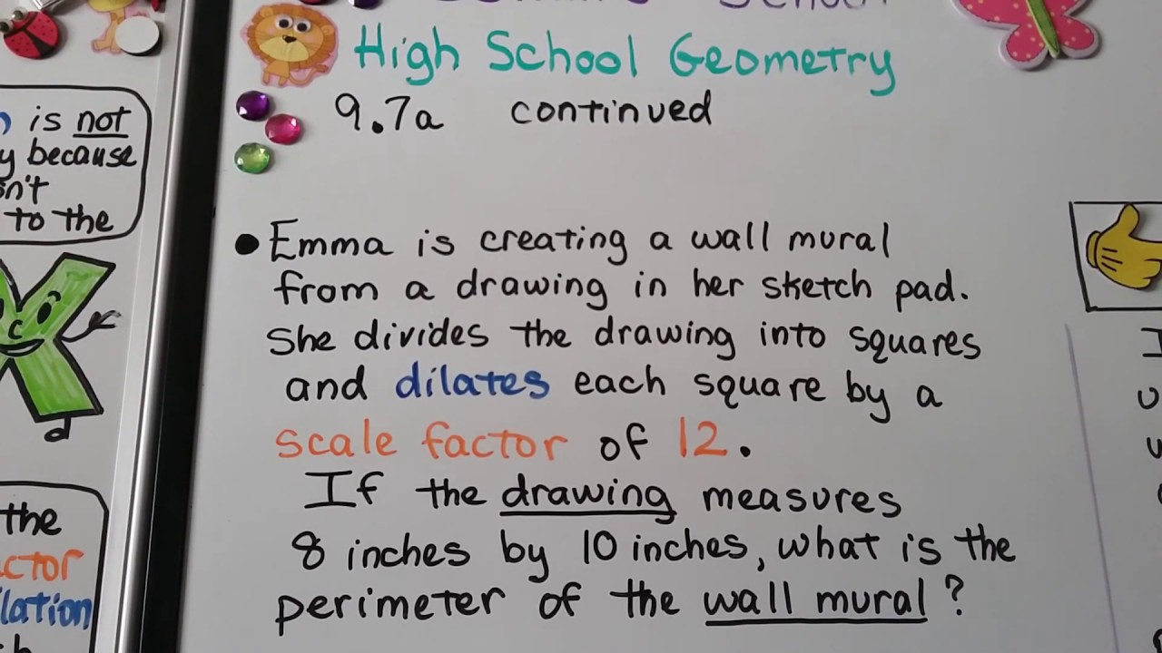 Geometry 9.7a, Dilations: Identify, Construct, & draw on a coordinate plane