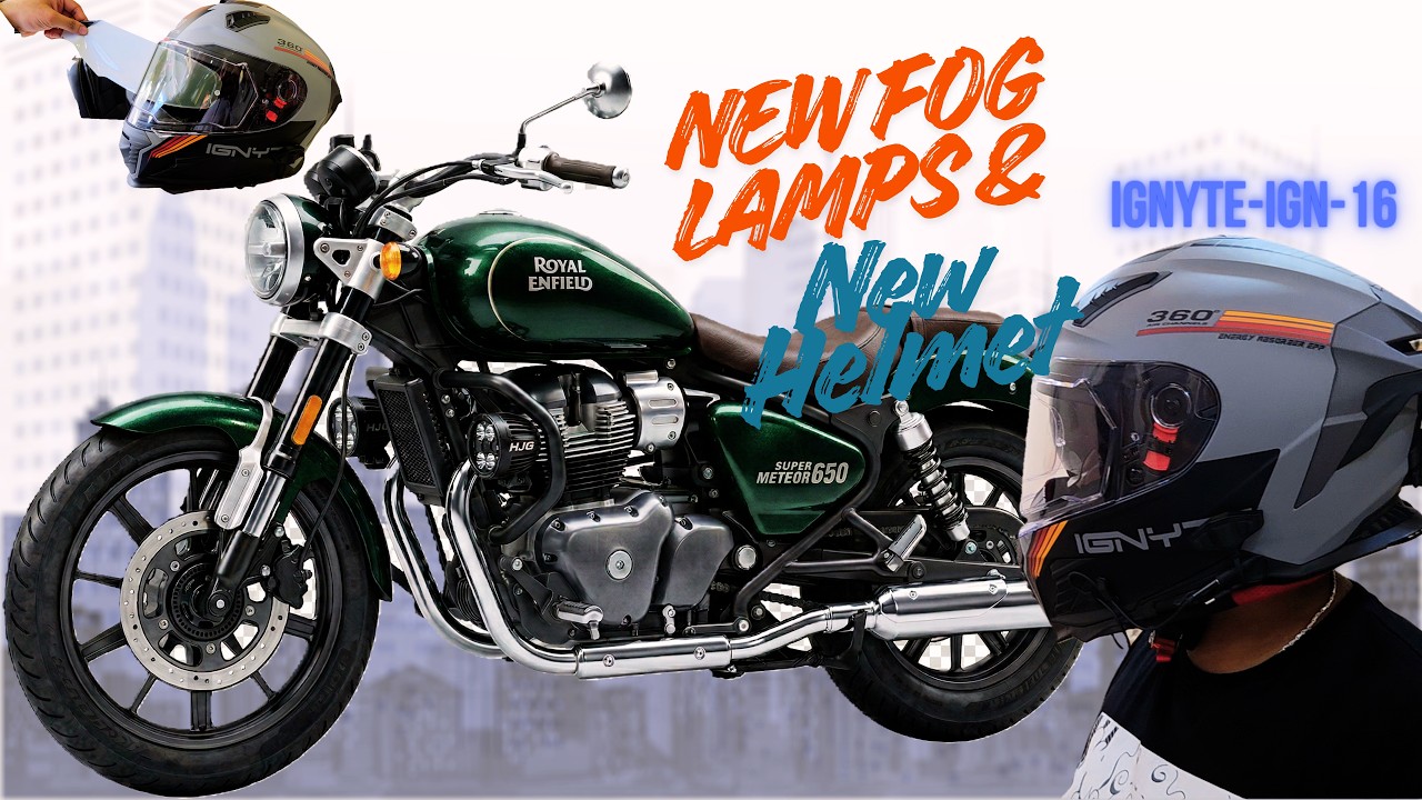 Super Meteor 650 Modified: HJG Mercedes Fog Lamps & Ignyte IGN-16 Gear Up