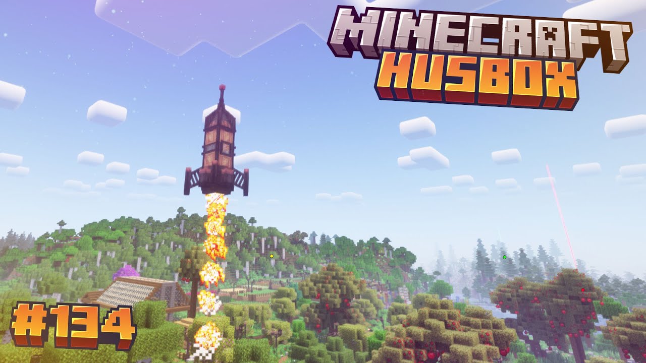 LECĘ NA KSIĘŻYC! 🌕 Znalazłem IDEALNE miejsce na bazę! | Minecraft HusBox ModPack #134