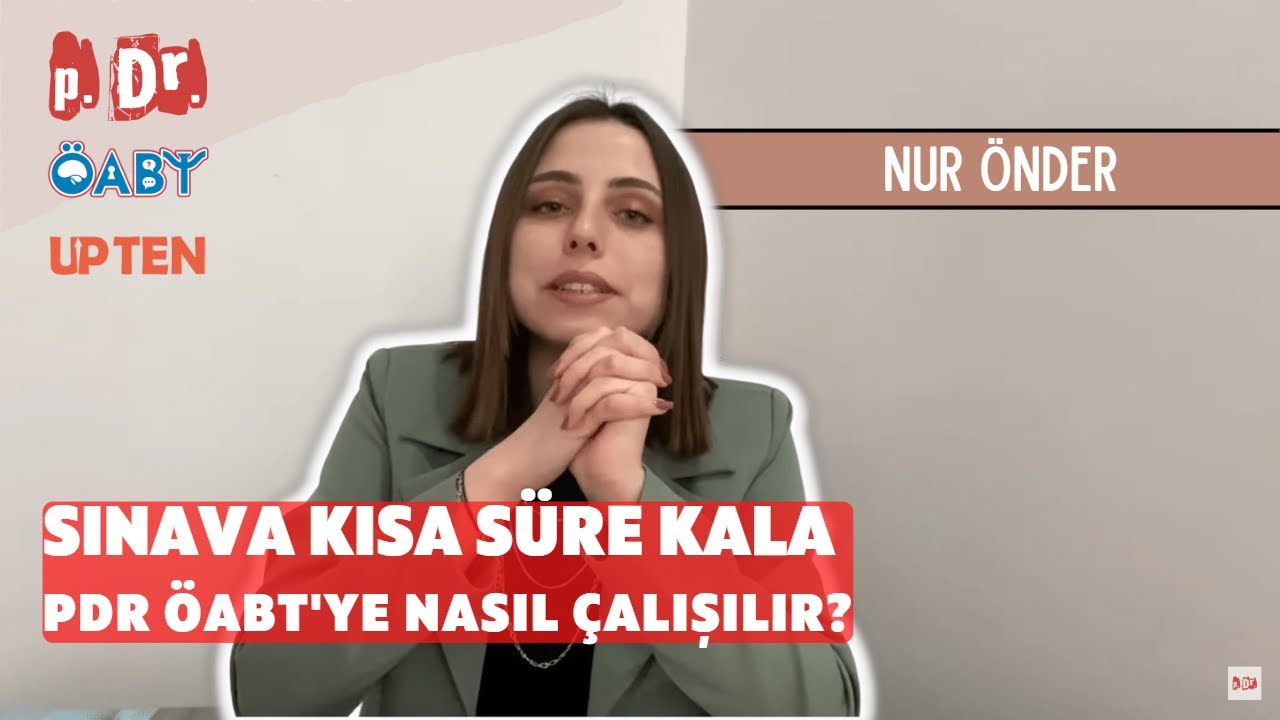 Sınava Kısa Bir Süre Kala, PDR ÖABT'ye Nasıl Çalışılır?